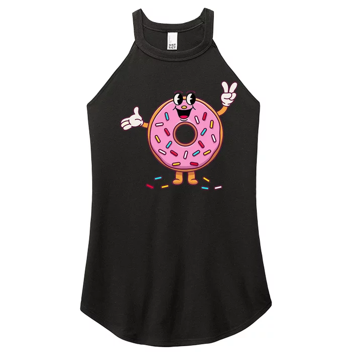 Funny Donut Donut Sprinkles Women’s Perfect Tri Rocker Tank