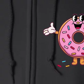 Funny Donut Donut Sprinkles Full Zip Hoodie