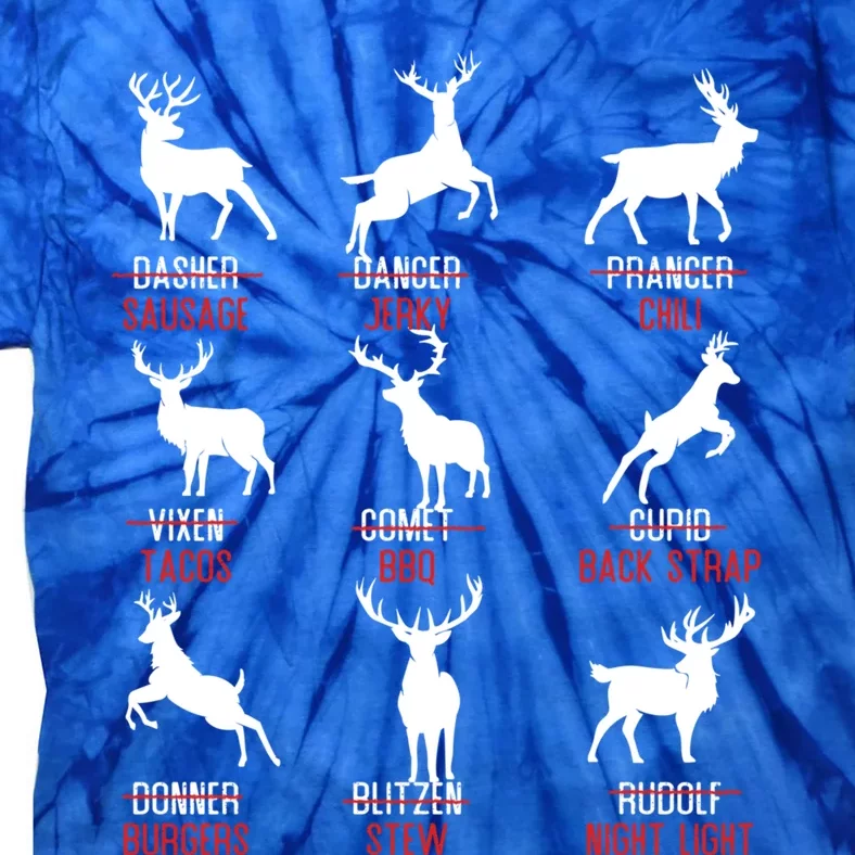 Funny Deer Design Funny Gift Hunters All Of Santa's Reindeer Classic Gift Tie-Dye T-Shirt