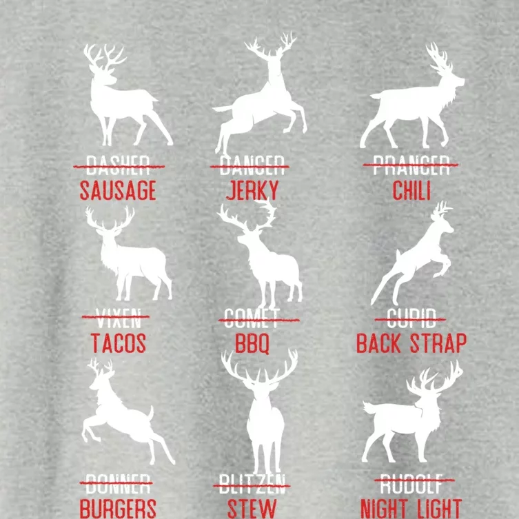 Funny Deer Design Funny Gift Hunters All Of Santa's Reindeer Classic Gift Women's Crop Top Tee