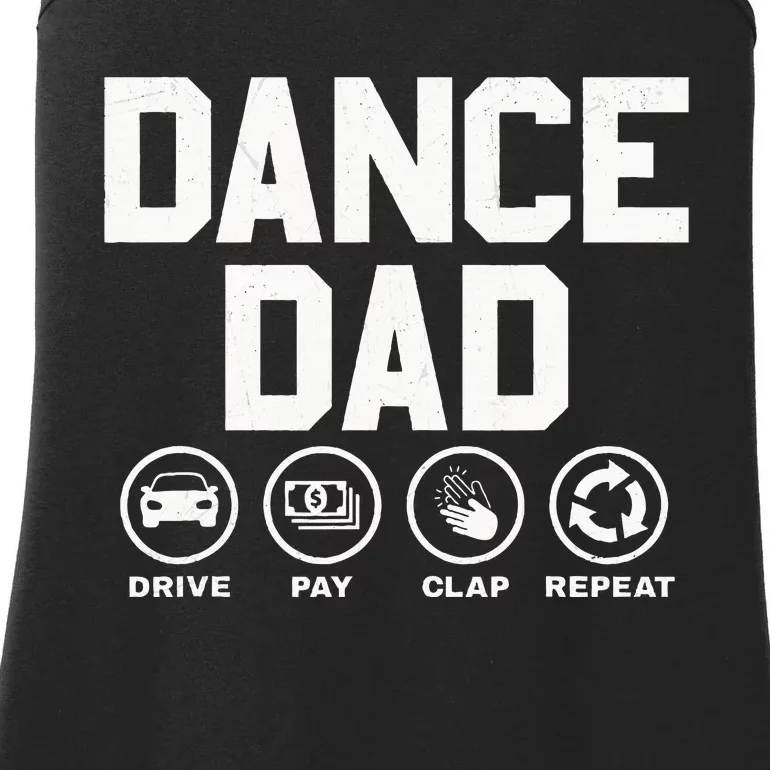 Funny Dance Dad Proud Dancer Dancing Father Ladies Essential Tank