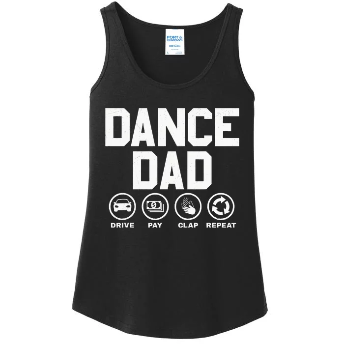 Funny Dance Dad Proud Dancer Dancing Father Ladies Essential Tank