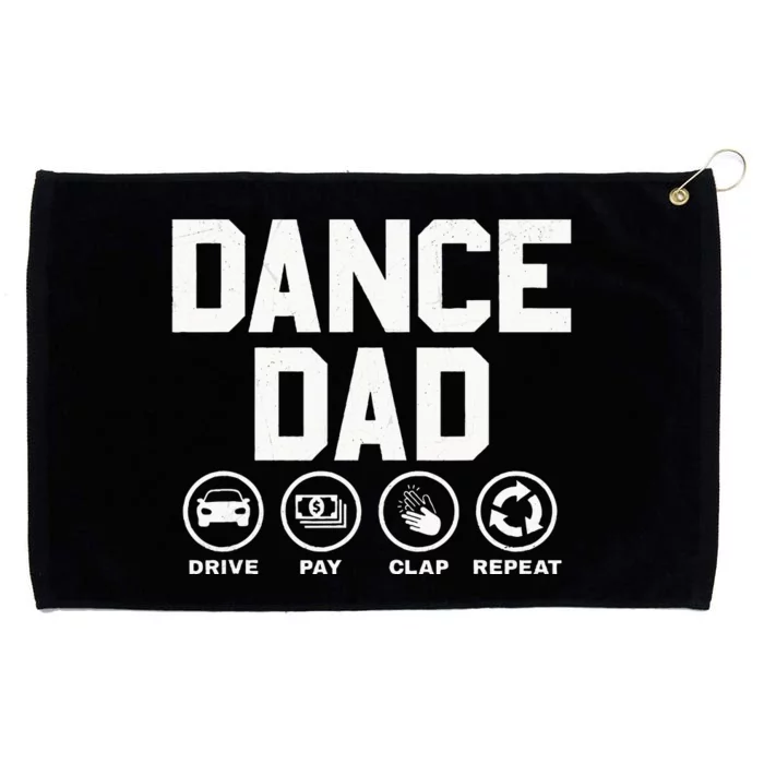 Funny Dance Dad Proud Dancer Dancing Father Grommeted Golf Towel