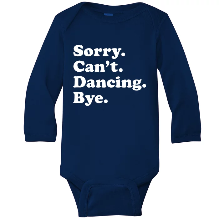 Funny Dancing Dance Gift For Baby Long Sleeve Bodysuit