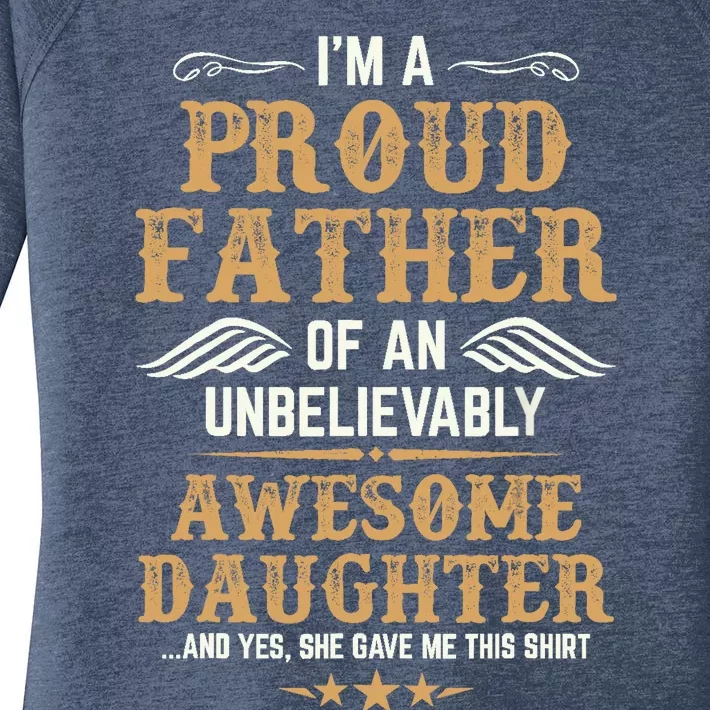 Fathers Day Dad Matching Daughter Fathers Day Women's Perfect Tri Tunic Long Sleeve Shirt