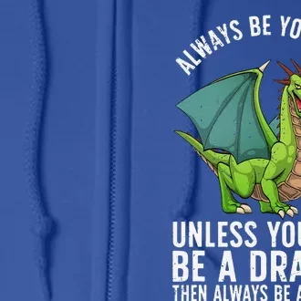 Funny Dragon Design For Fantasy Dragon Lover Full Zip Hoodie