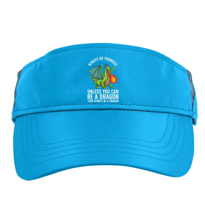 Funny Dragon Design For Fantasy Dragon Lover Adult Drive Performance Visor