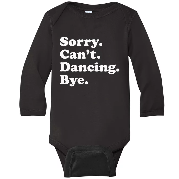 Funny Dancing Dance Gift For Men Women Baby Long Sleeve Bodysuit