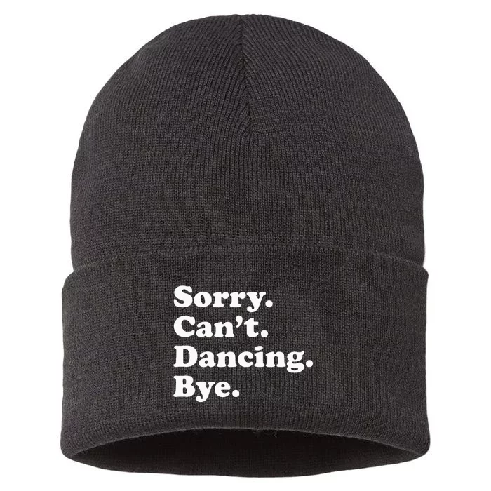 Funny Dancing Dance Gift For Men Women Sustainable Knit Beanie