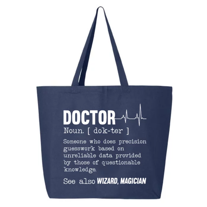 Funny Doctor Definition Medical Healthcare Physician 25L Jumbo Tote