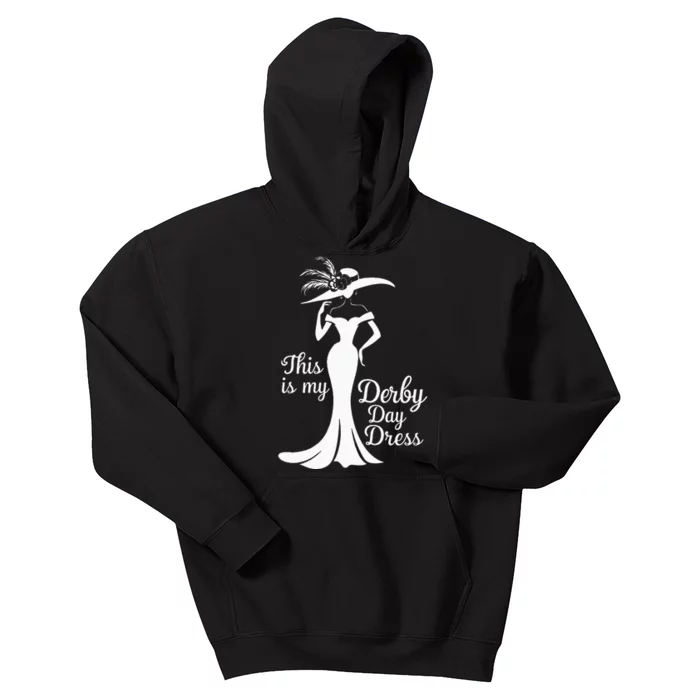 Funny Derby Day This Is My Derby Day Dress Kids Hoodie