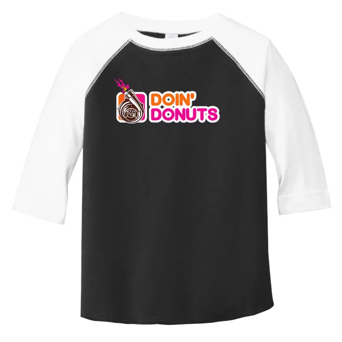 Funny Doin Donuts Racing & Drift Car Enthusiast Turbo Motor Toddler Fine Jersey T-Shirt