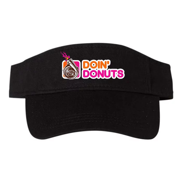 Funny Doin Donuts Racing & Drift Car Enthusiast Turbo Motor Valucap Bio-Washed Visor