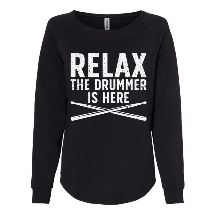 Funny Drummer Design For Men Women Drum Player Music Lover Womens California Wash Sweatshirt