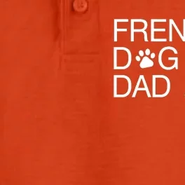 Frenchie Dog Dad Dry Zone Grid Performance Polo