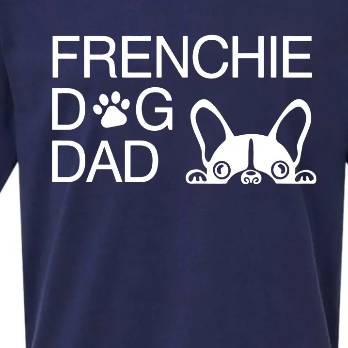 Frenchie Dog Dad Sueded Cloud Jersey T-Shirt