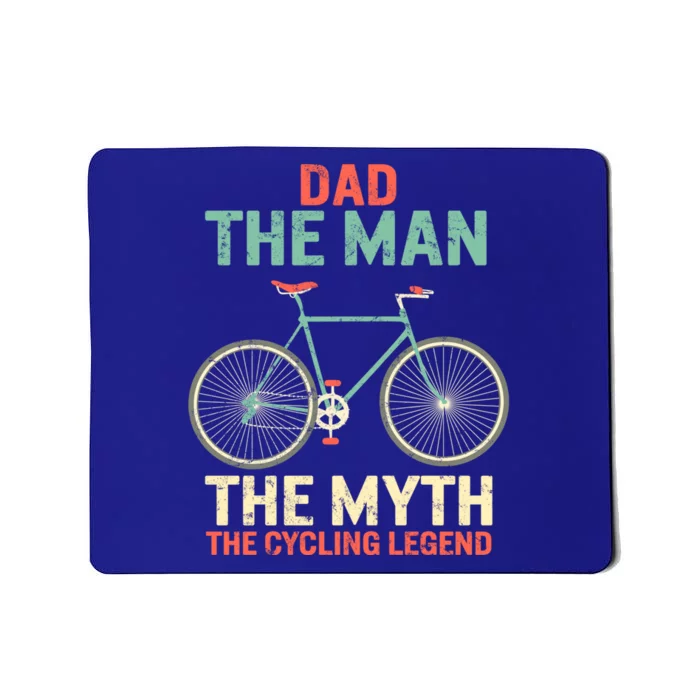 Fathers Day Dad Myth The Cycling Legend Husband Grandpa Gift Mousepad