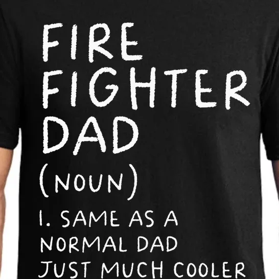 Firefighter Dad Definition Funny Pajama Set