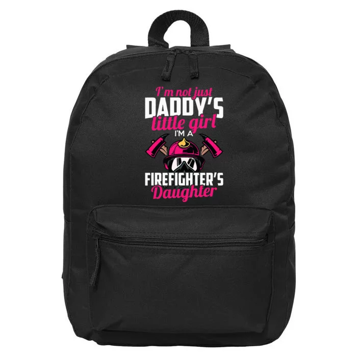 Firefighter Daughter Design For Firefighter 16 in Basic Backpack