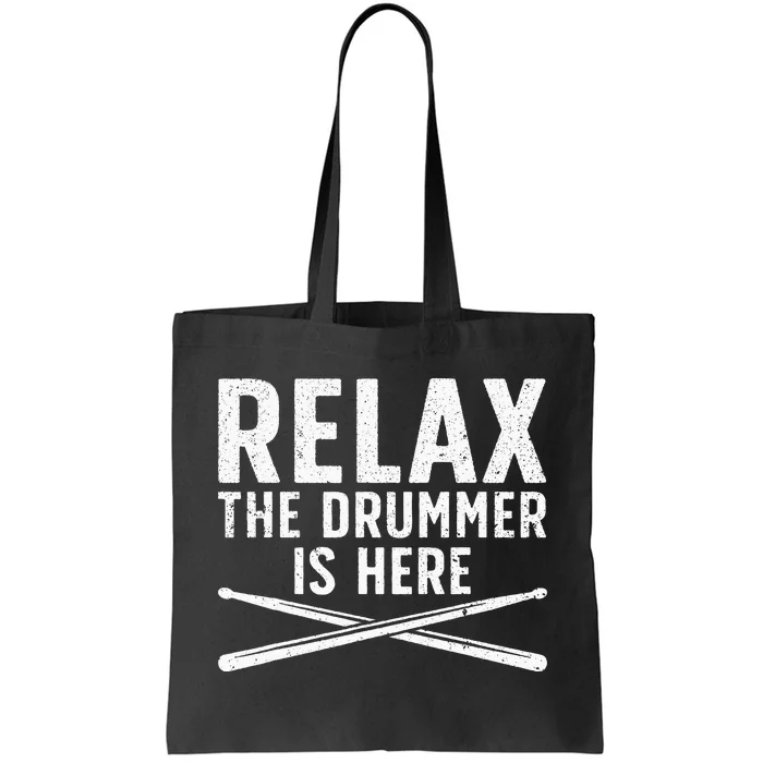 Funny Drummer Design For Men Women Drum Player Music Lover Tote Bag