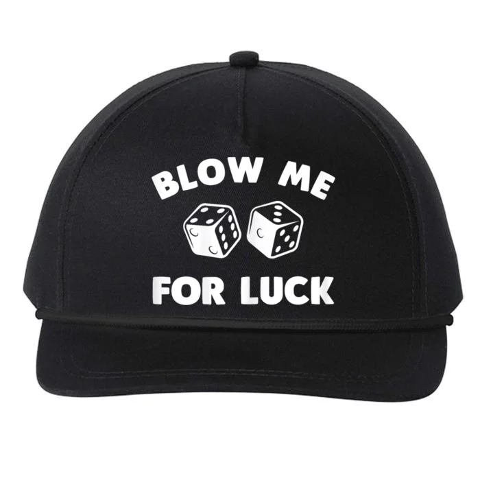 Funny Dice Design For Women Gambling Dice Casino Lovers Snapback Five-Panel Rope Hat