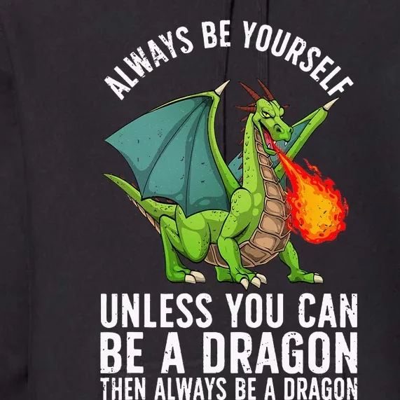 Funny Dragon Design Fantasy Dragon Lover Premium Hoodie