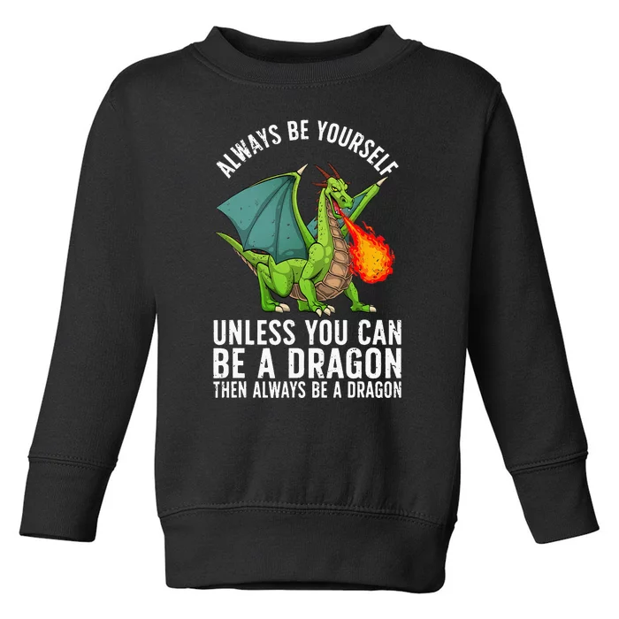 Funny Dragon Design Fantasy Dragon Lover Toddler Sweatshirt