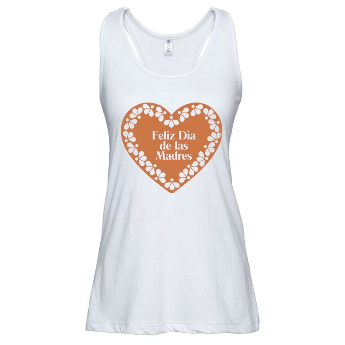 Feliz Dia De Las Madres Heart Mexican Mom Ladies Essential Flowy Tank