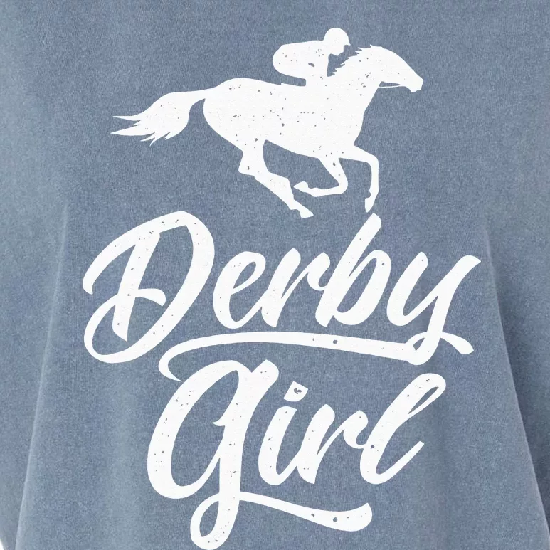 funny Derby Day Kentucky horse racing Garment-Dyed Women's Muscle Tee