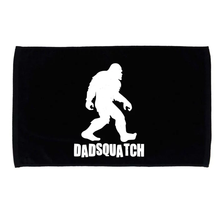 Funny Dadsquatch Dad Sasquatch Bigfoot Microfiber Hand Towel