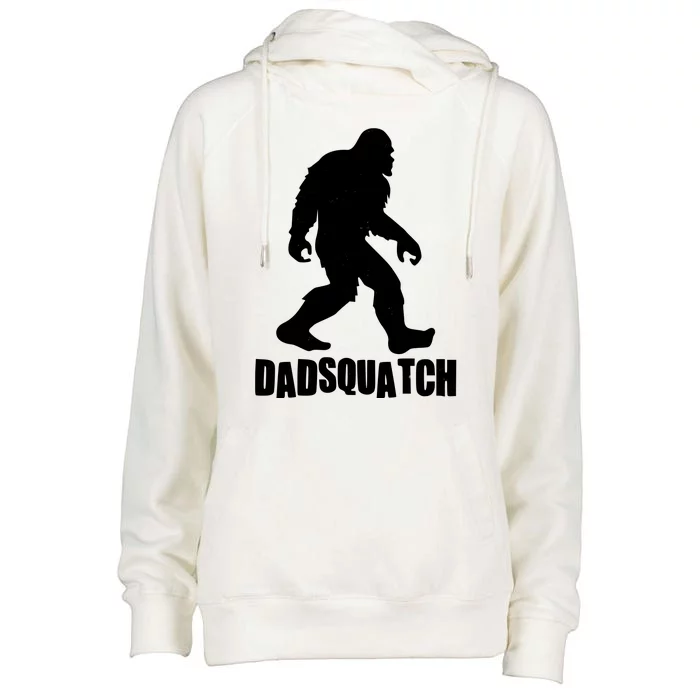 Funny Dadsquatch Dad Sasquatch Bigfoot Womens Funnel Neck Pullover Hood