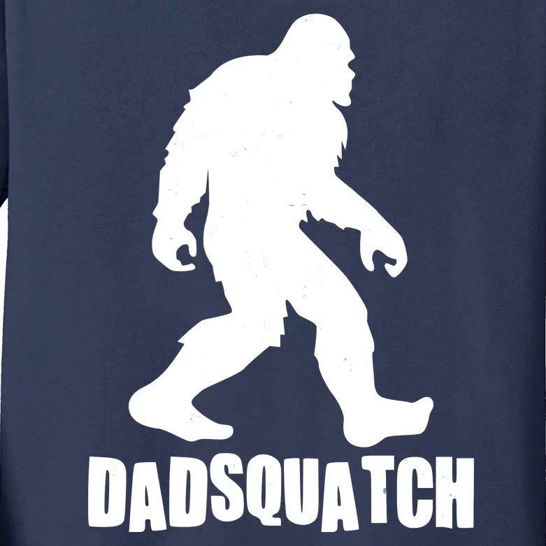 Funny Dadsquatch Dad Sasquatch Bigfoot Kids Long Sleeve Shirt