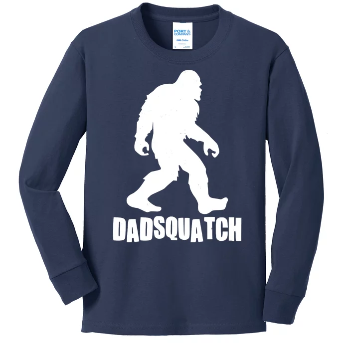 Funny Dadsquatch Dad Sasquatch Bigfoot Kids Long Sleeve Shirt