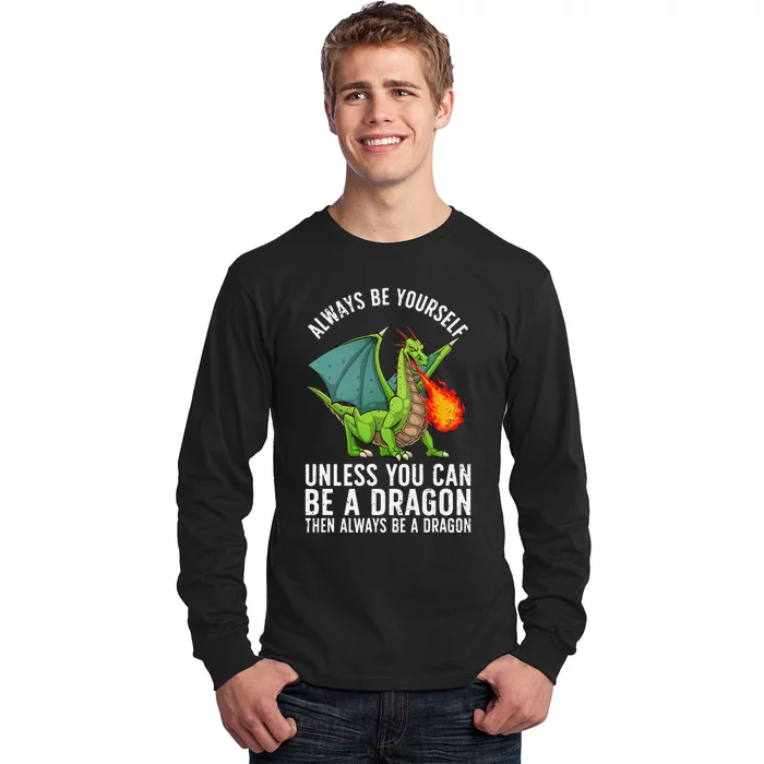 Funny Dragon Design For Fantasy Dragon Lover Long Sleeve Shirt