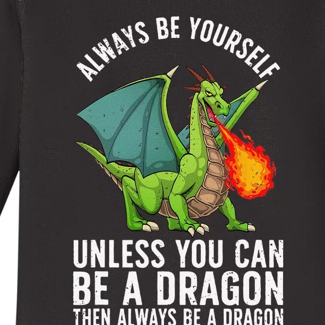 Funny Dragon Design For Fantasy Dragon Lover Baby Long Sleeve Bodysuit