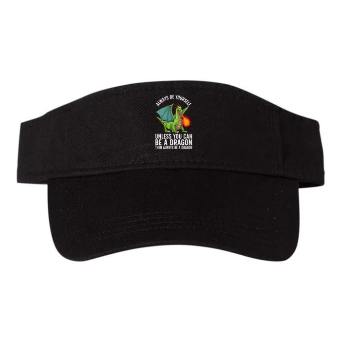 Funny Dragon Design For Fantasy Dragon Lover Valucap Bio-Washed Visor