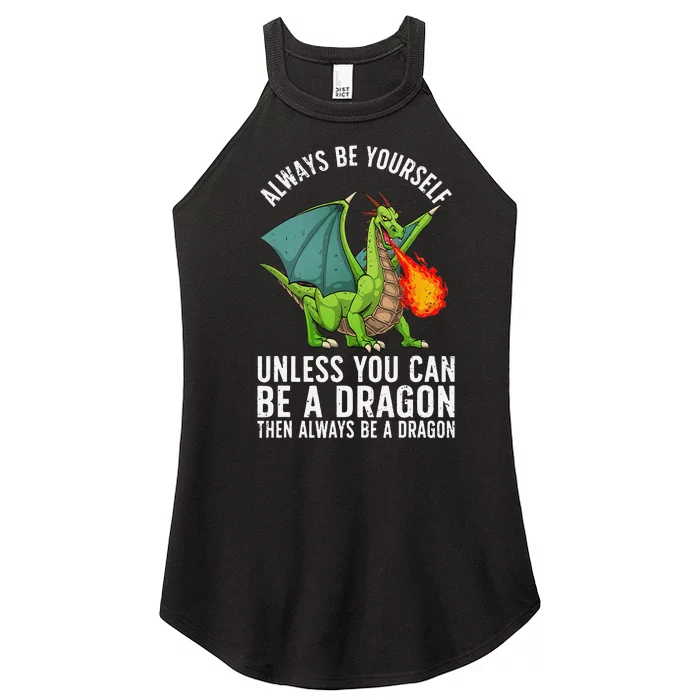 Funny Dragon Design For Fantasy Dragon Lover Women’s Perfect Tri Rocker Tank