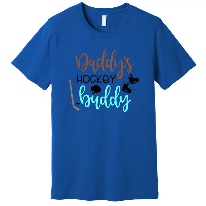 Father's Day Daddy's Hockey Buddy Gift Premium T-Shirt