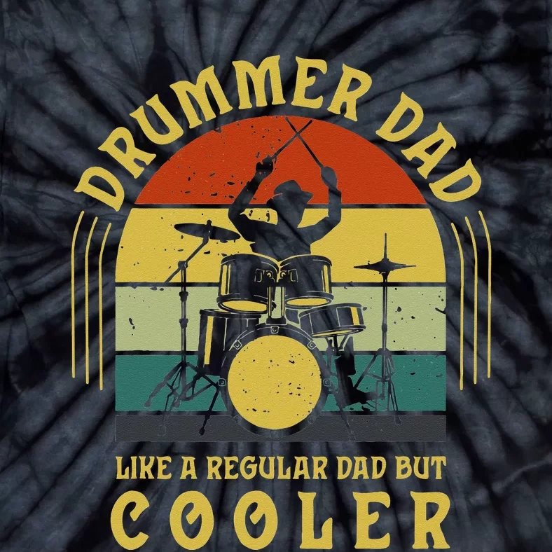 Funny Drummer Dad Art For Drumming Daddy Drum Players Tie-Dye T-Shirt