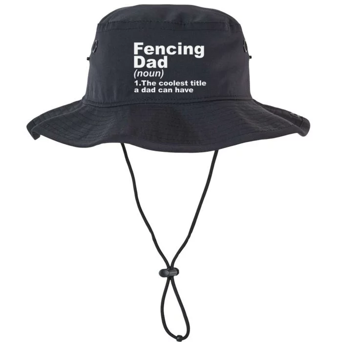 Fencing Dad Definition Funny Sports Gift For Fathers Day Legacy Cool Fit Booney Bucket Hat