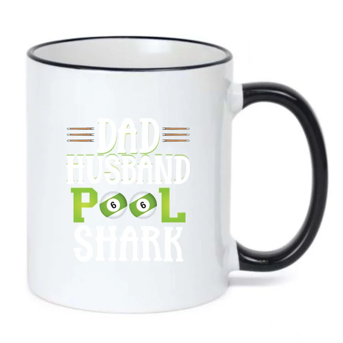 Father's Day Dad Husband Pool Shark Funny Joke Billiards Gift For Dad Black Color Changing Mug