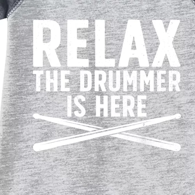 Funny Drummer Design For Drum Player Music Lover Infant Baby Jersey Bodysuit