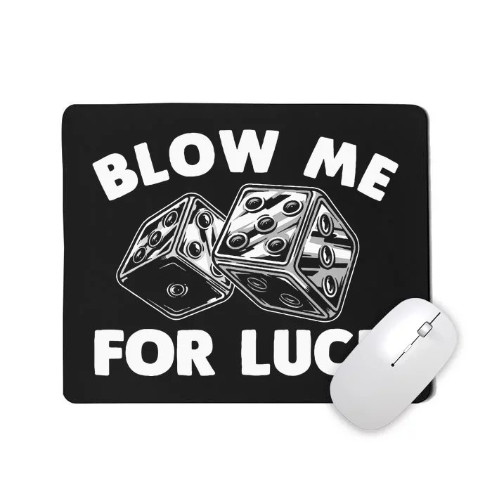 Funny Dice Design Gambling Dice Casino Lovers Mousepad