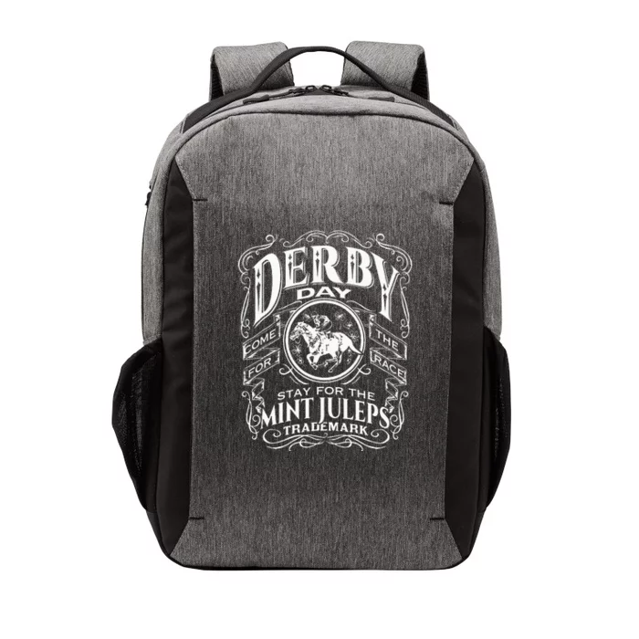 Funny Derby Day and mint juleps Kentucky horse racing Vector Backpack