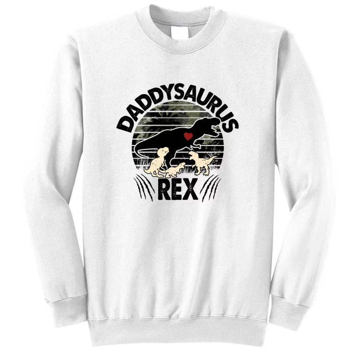 Father's Day Daddysaurus Rex Funny Dinosaur Gift For Father Sweatshirt