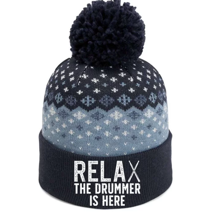 Funny Drummer Design For Drum Player Music Lover The Baniff Cuffed Pom Beanie