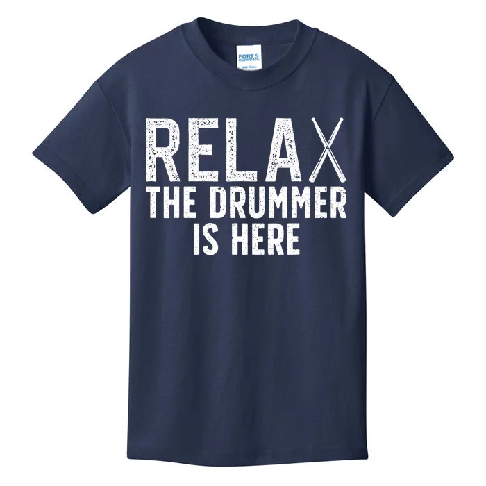 Funny Drummer Design For Drum Player Music Lover Kids T-Shirt