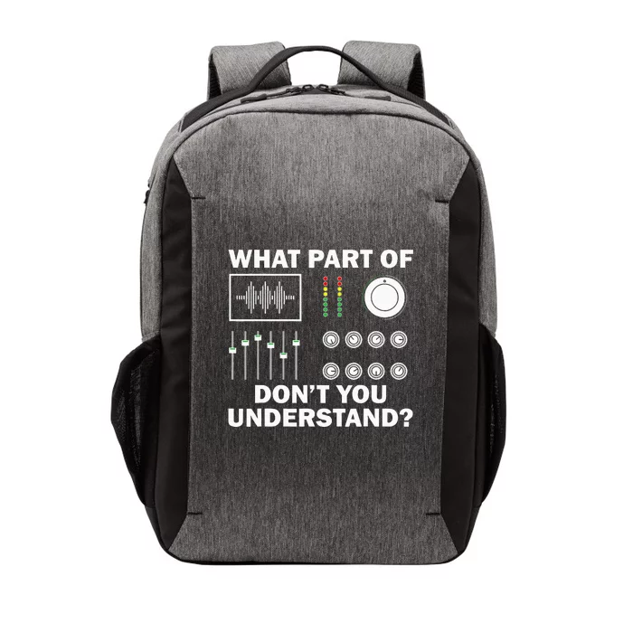 Funny Dj Design Sound Engineer Disc Jockey Vector Backpack