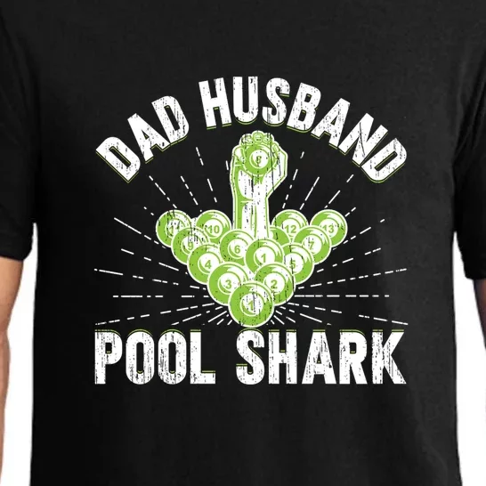 Father's Day Dad Husband Pool Shark Funny Joke Billiards Gift For Dad Pajama Set