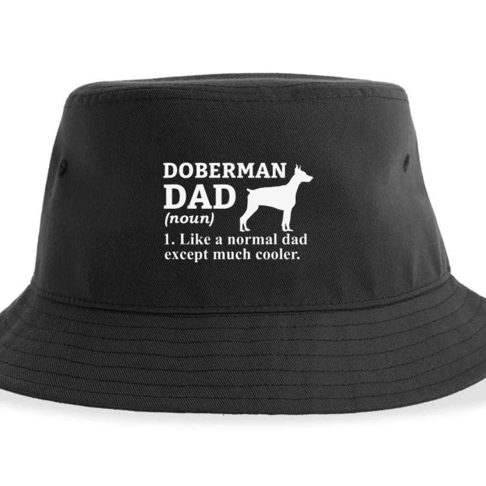 funny Doberman Dad Doberman Pinscher Dog Sustainable Bucket Hat